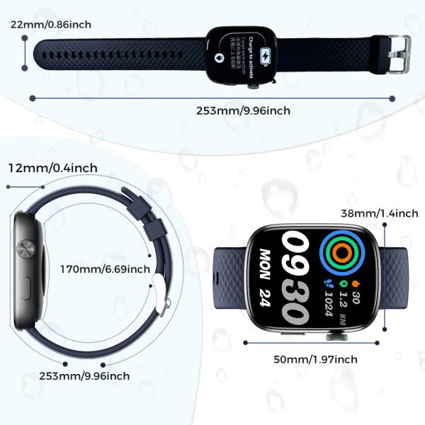 1.95″ Call-Ready Fitness Smartwatch — 100+ Sports, 7–10 Day Battery - Image 5
