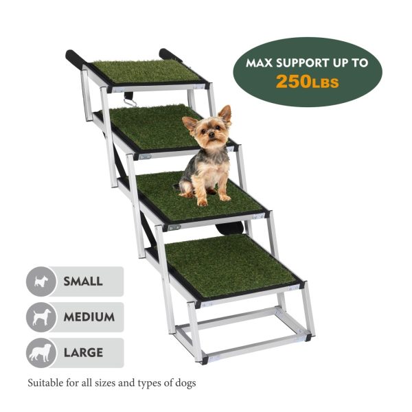 Foldable Dog Ramp for Cars & SUVs — 250 lb Support, Non-Slip, Lightweight - Image 4