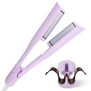 1.41" Ceramic Hair Waver — Fast Heat, 5 Temps, Dual-Voltage, Anti-Scald