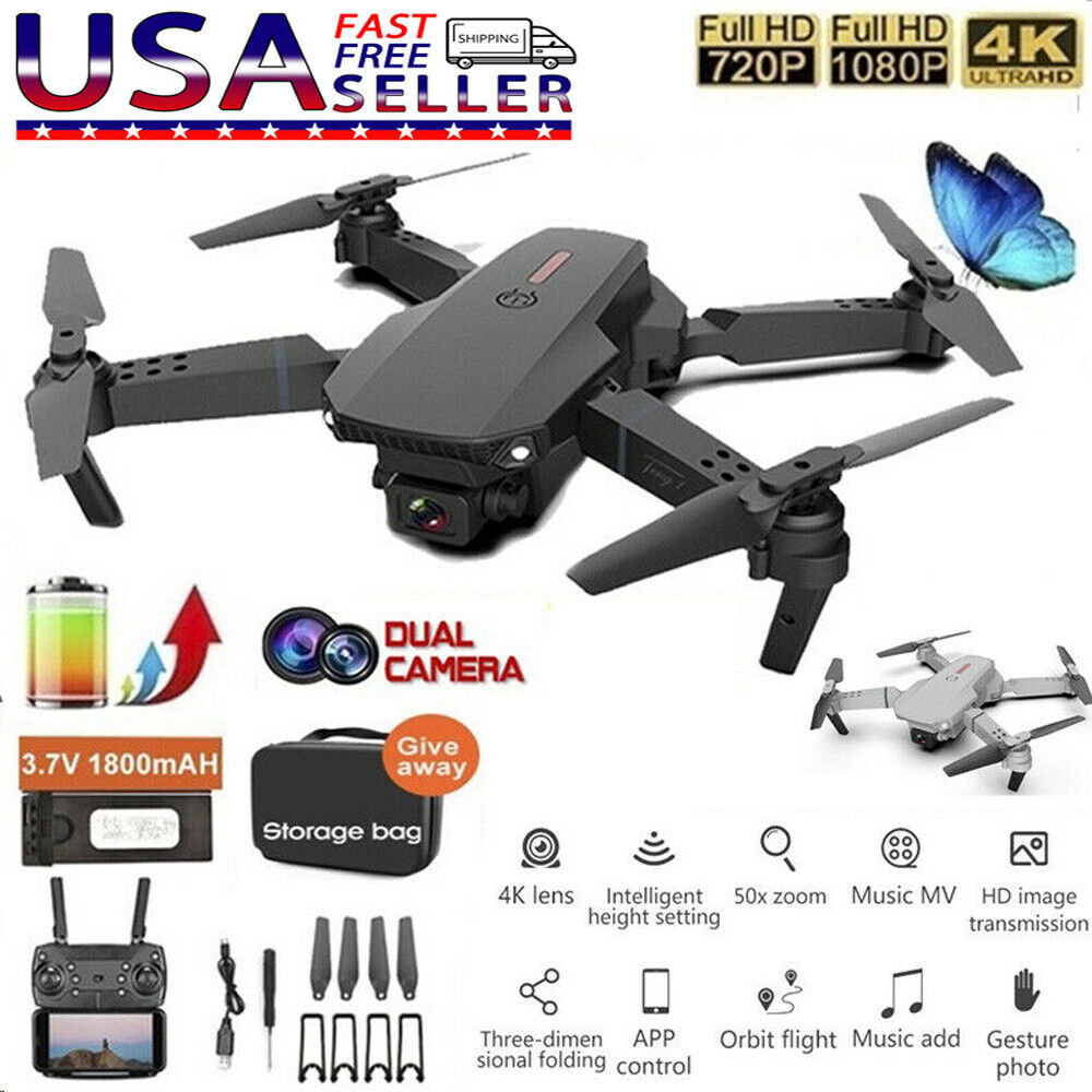 E88 Pro Foldable FPV Drone — 4K Wide-Angle Dual-Camera, Wi-Fi, 100 m Range 4 E88 Pro Foldable FPV Drone — 4K Wide-Angle Dual-Camera, Wi-Fi, 100 m Range - Image 4