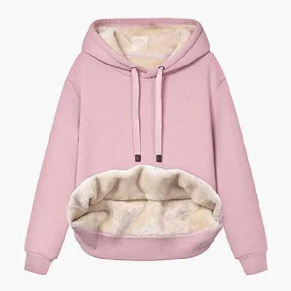 Lamb-Fleece Hooded Sweatshirt Jacket — Warm Pockets, Sporty Comfort (S–XXL) - Image 3