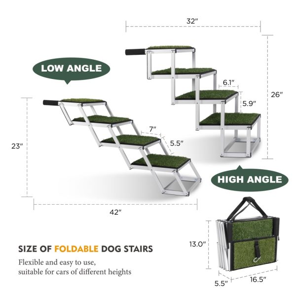 Foldable Dog Ramp for Cars & SUVs — 250 lb Support, Non-Slip, Lightweight - Image 8