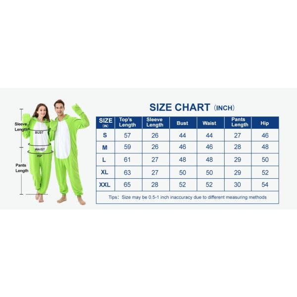 RONGTAI Women’s Christmas Onesie — Plush Polar Fleece, 3D Hood, Cozy Footless Fit (S–XL) - Image 5