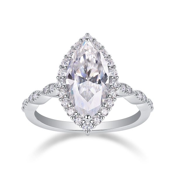 The Realm of Delight Moissanite Ring — S925 Sterling Silver, Platinum-Plated, Diamond-Like Brilliance - Image 3