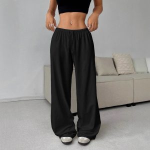 Easy Wide-Leg Drawstring Pants — Elastic Waist, Breezy Everyday Fit (S–3XL)
