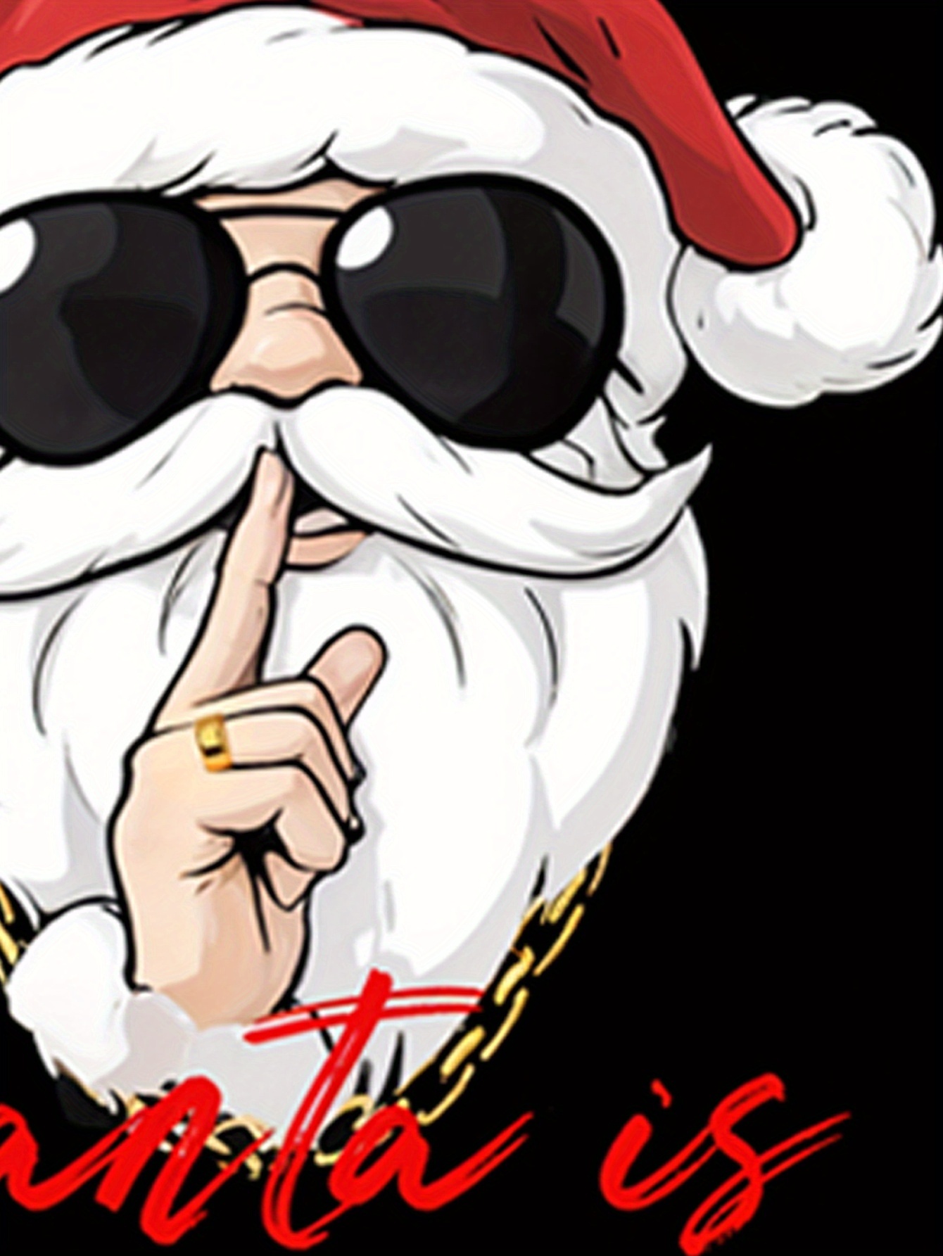 Men's Holiday Santa Claus 3D Printed T-shirt - Breathable, Stretchy, Summer-Ready 3 Men's Holiday Santa Claus 3D Printed T-shirt - Breathable, Stretchy, Summer-Ready - Image 3