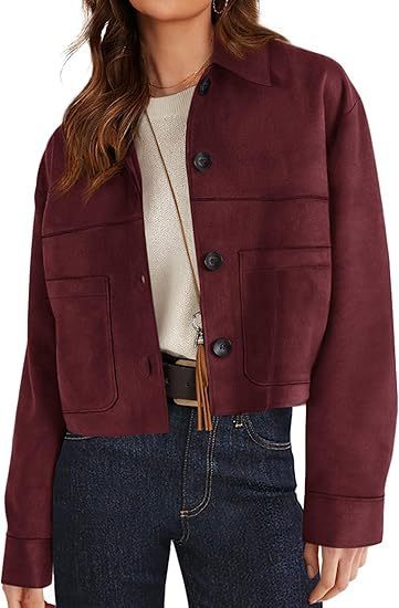 Faux Suede Short Jacket — Lightweight, Polished, Fall-Ready (S–XXL) 5 Faux Suede Short Jacket — Lightweight, Polished, Fall-Ready (S–XXL) - Image 5