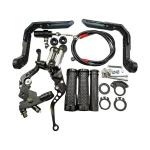 Universal Motorcycle Brake/Clutch Cover — Black