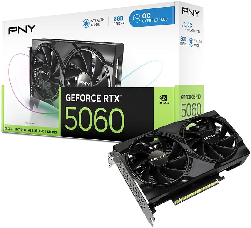 PNY NVIDIA GeForce RTX 5060 OC Dual Fan