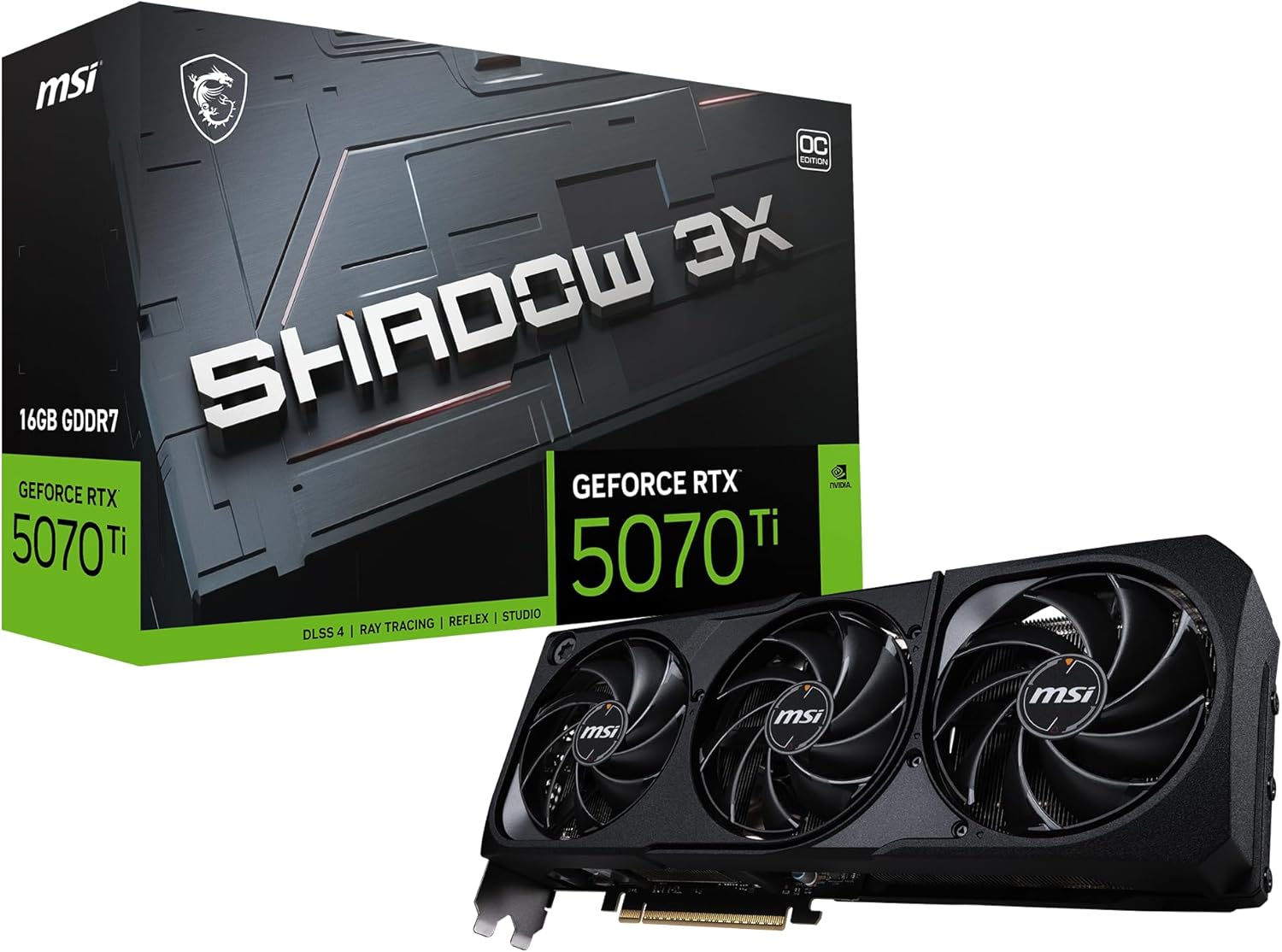 MSI Gaming RTX 5070 Ti 16G SHADOW 3X OC