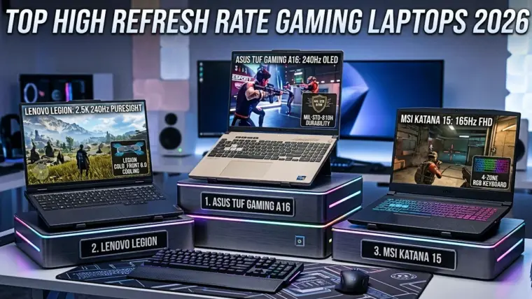Top High Refresh Rate Gaming Laptops 2026
