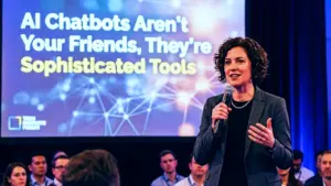 Signal's Meredith Whittaker: AI Chatbots Aren't Your Friends, They're Sophisticated Tools