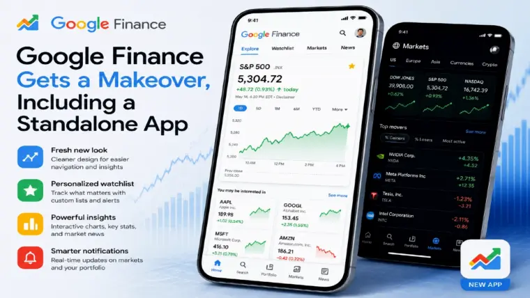 Google Finance Gets a Makeover, Including a Standalone App