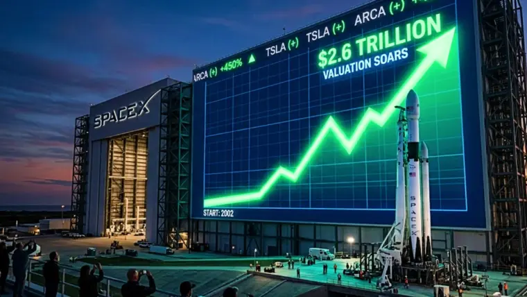 SpaceX's Valuation Soars to $2.6 Trillion, Briefly Outpacing Amazon