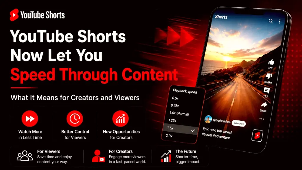 YouTube Shorts Now Let You Speed Through Content: What It Means for Creators and Viewers