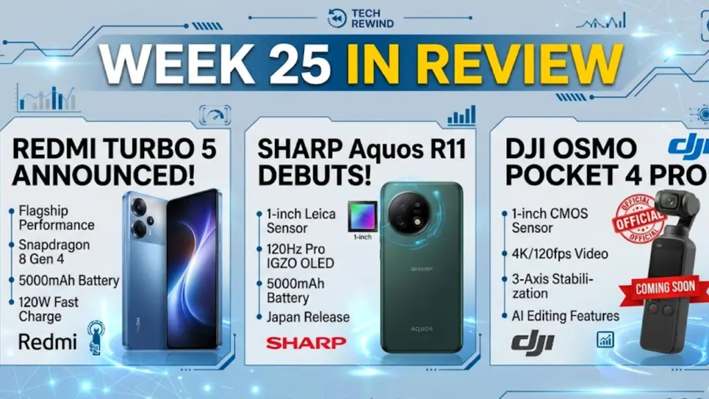 Redmi Turbo 5 Lands with a Battery That Won't Quit, Sharp Aquos R11 Aims for Pro Photographers